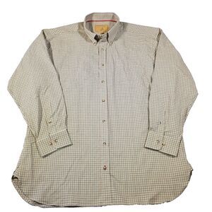 Onward Reserve Thomasville Collection XXL Cotton Wool Blend Men's Plaid Shirt
